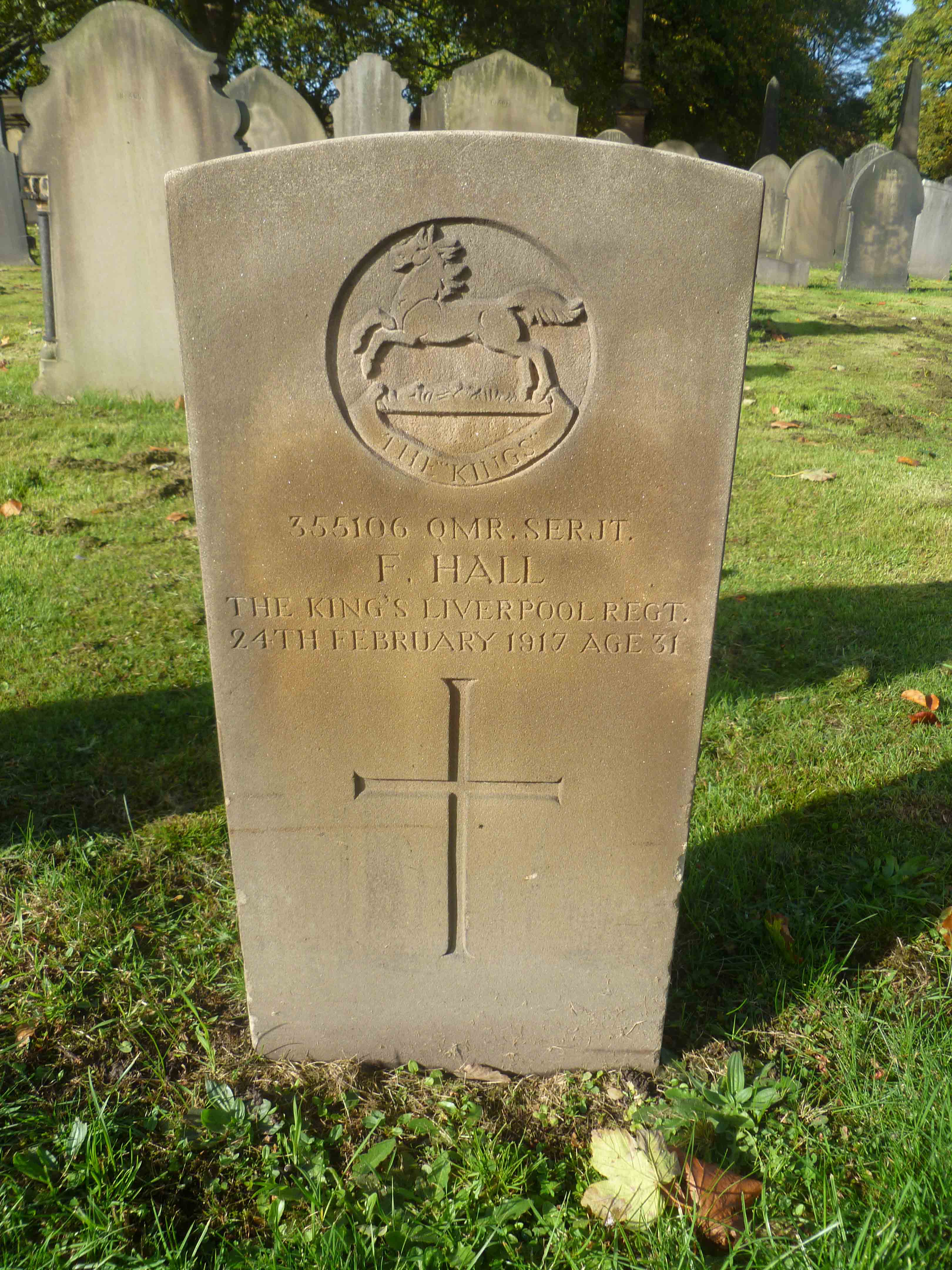 Hall, F (B Left) War Grave